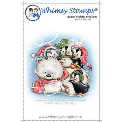 imsy Stamps Crissy Armstrong Rubber Cling Stamp -Penguin Polar Express